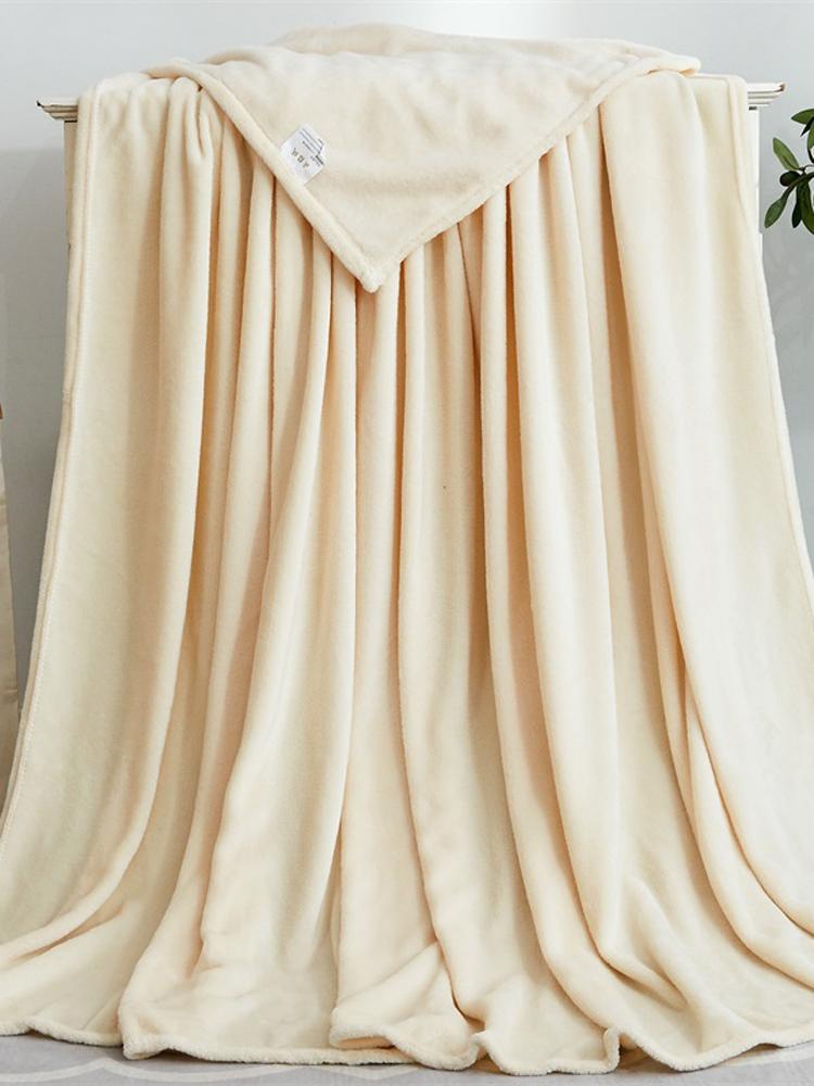 Đồng Bằng Màu Sắc Đa Năng Dép Nỉ Chăn Dành Cho Phòng Ngủ Giường Sofa Xe Du Lịch Cho Bé Trưởng Thành Thú Cưng, 19 Màu Sắc