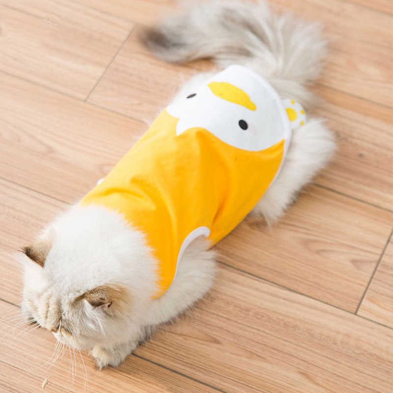 Áo ba lỗ con vịt cho thú cưng dễ thương