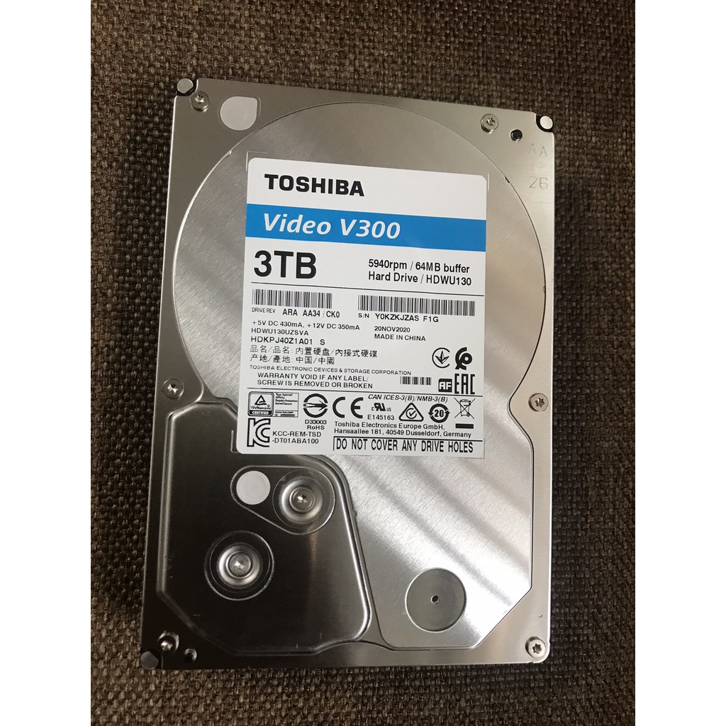 Ổ cứng HDD Toshiba V300 3TB 3.5&quot; SATA 3 - Hàng Chính Hãng