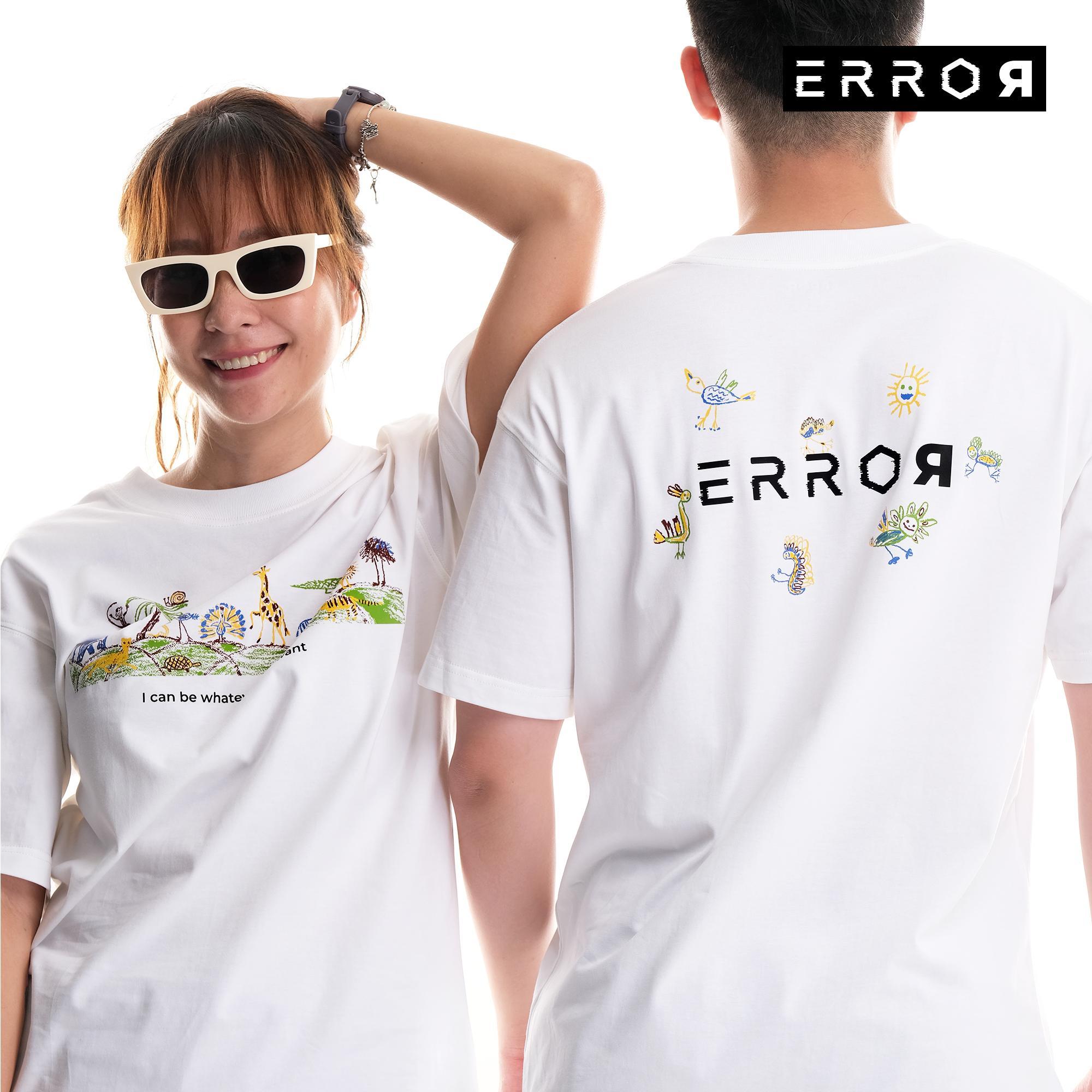 Áo Thun Oversize Nam Nữ Cặp Đôi The Zoo Local Brand Error Cotton Mỹ Tee Basic Màu Trắng Vải Trơn Không Xù Lông Thoải Mái