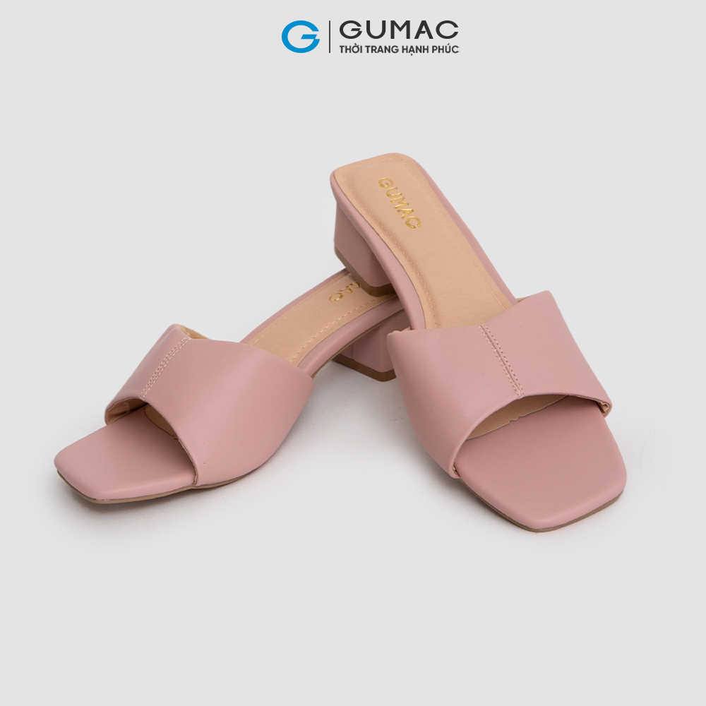 Guốc gót vuông GUMAC GD325 quai rã