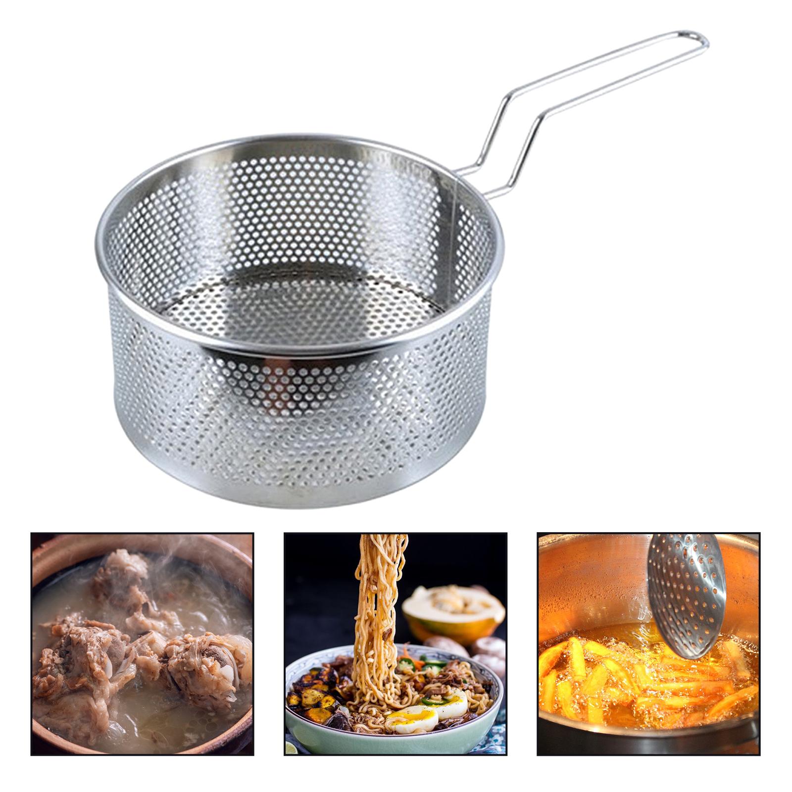 Stainless Steel French Fries Basket Net Strainer Kitchen Cooking-Small