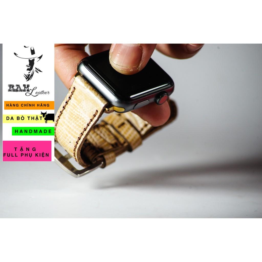 Dây đồng hồ da bò thật handmade - RAM classic 1926