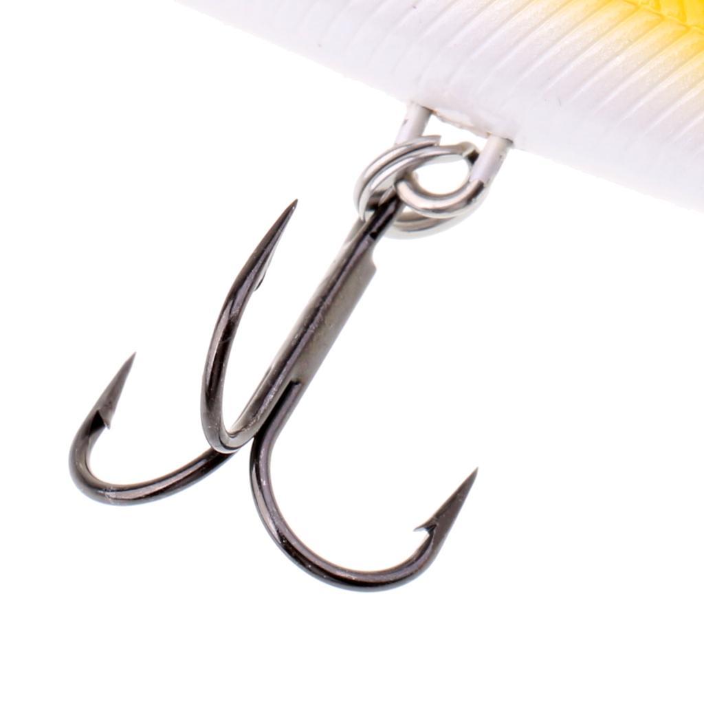 3D Eyes Plastic Fishing Lures, Smooth Floating Bass Popper Lures Lifelike Fish Swimming, Minnow Baits Hard Fishing Lures