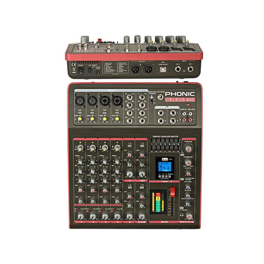 Mixer 4 kênh PHONIC Celeus 400 – Hàng Chính Hãng