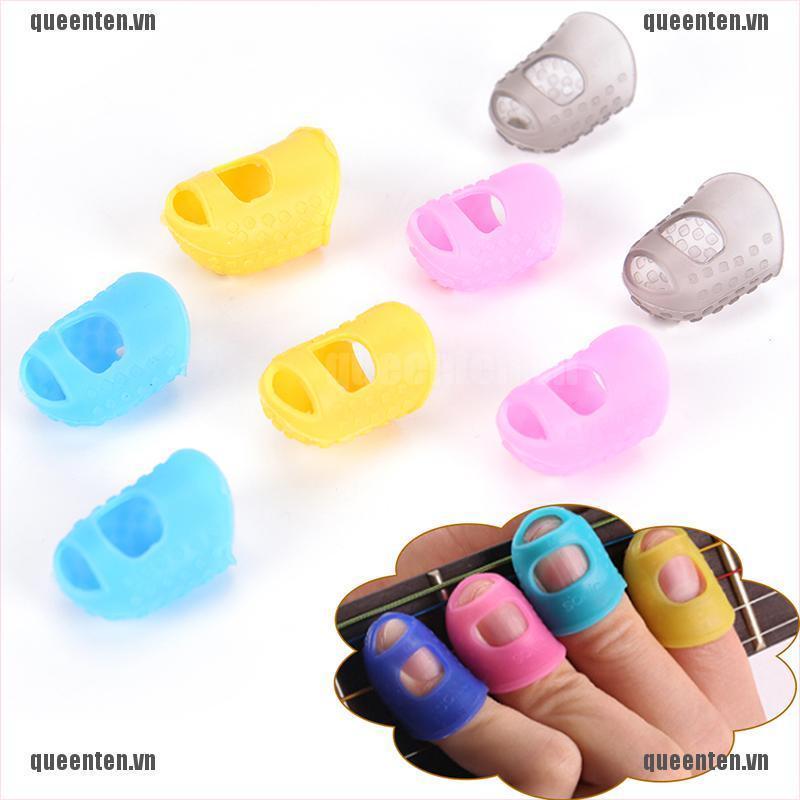 4Pcs Guitar Fingertip Protectors Finger Guards for Guitar Ukulele Accessories QUVN