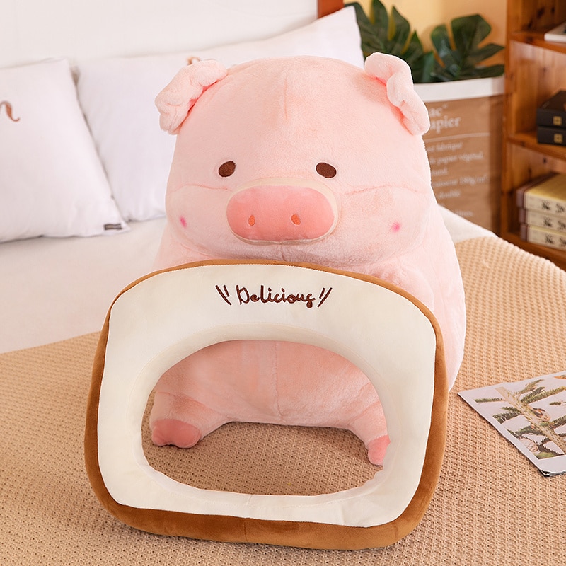 Thú nhồi bông heo lulu sandwich - Size từ 30cm đến 40cm - Quà tặng gấu bông lợn bánh mì tháo rời siêu đáng yêu - Gối ôm mềm mịn cho bé