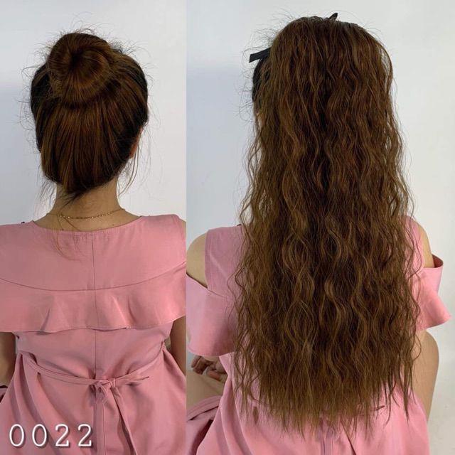 Tóc giả cột xù ️️ ️️ cột xù mì tự nhiên