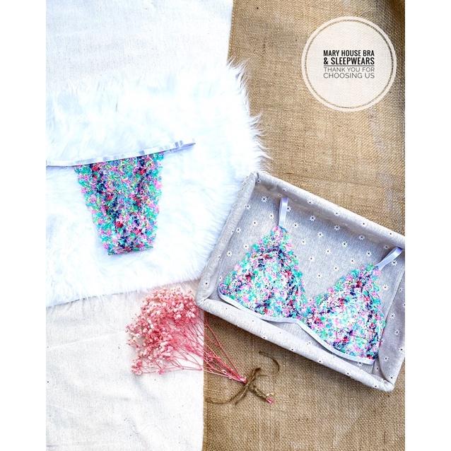 Set Bralette Ren Mút Ngực 7 Màu