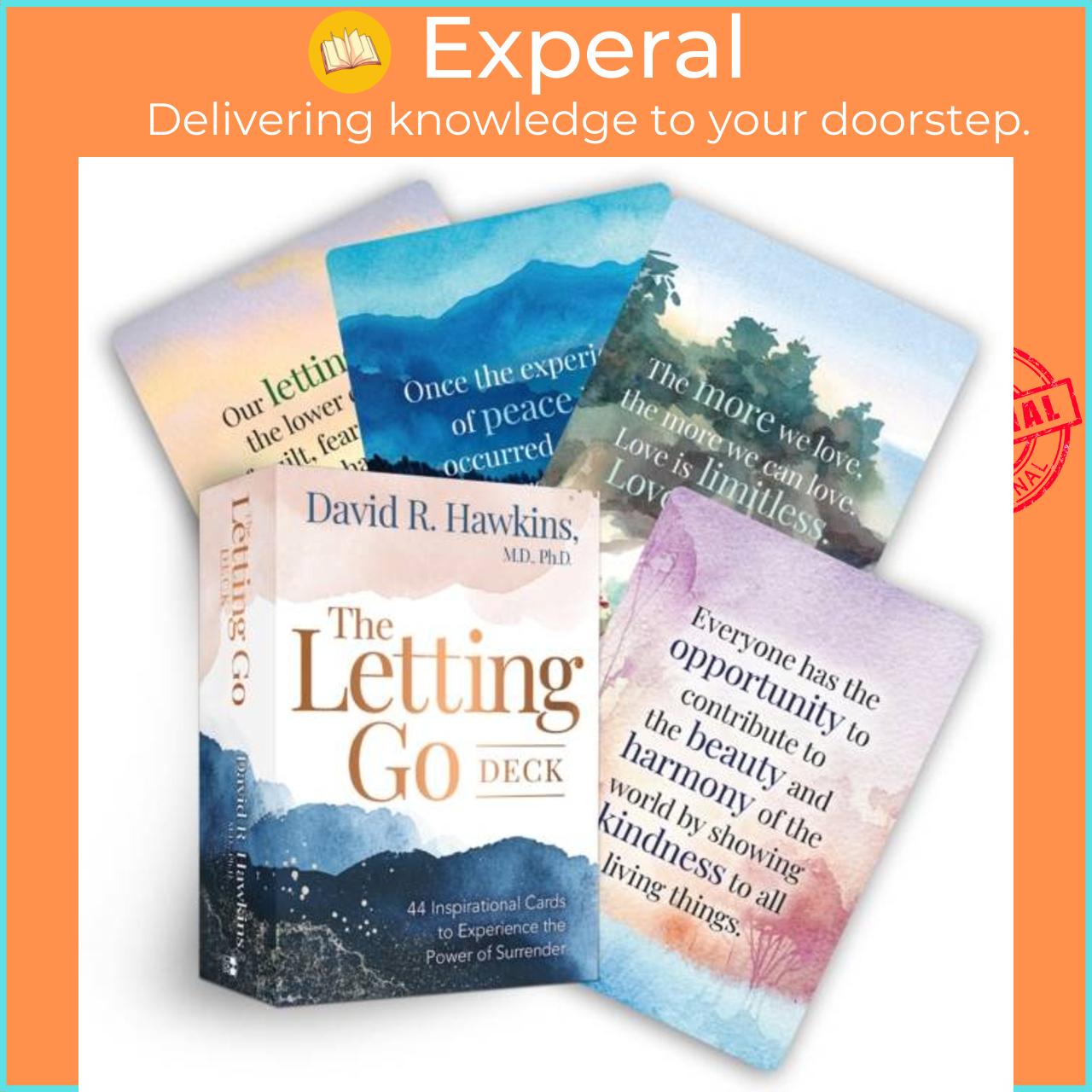 Sách - The Letting Go Deck - 44 Inspirational Cards to Experience the Power  by David R. Hawkins (UK edition, paperback)