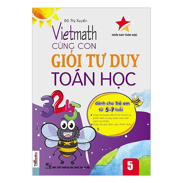 Combo Vietmath - Cùng Con Giỏi Tư Duy Toán (Tặng Kèm Bộ 6 Tập Sách Thiếu Nhi Cùng Gấu Học Tiếng Anh)