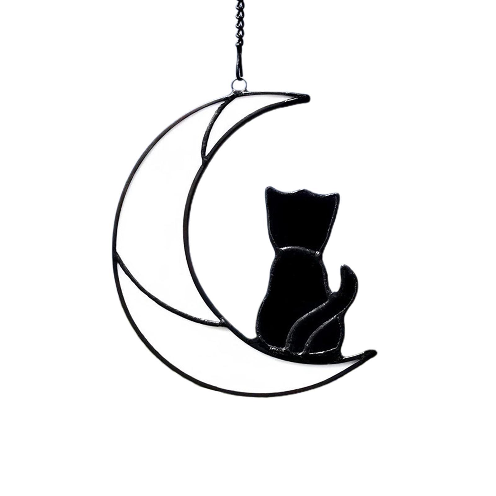 Stained Glass Window Hanging Panel for Indoor Outdoor Living Room Home Decor