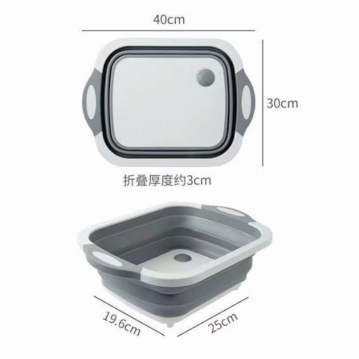 Chậu kèm thớt gấp gọn thông minh