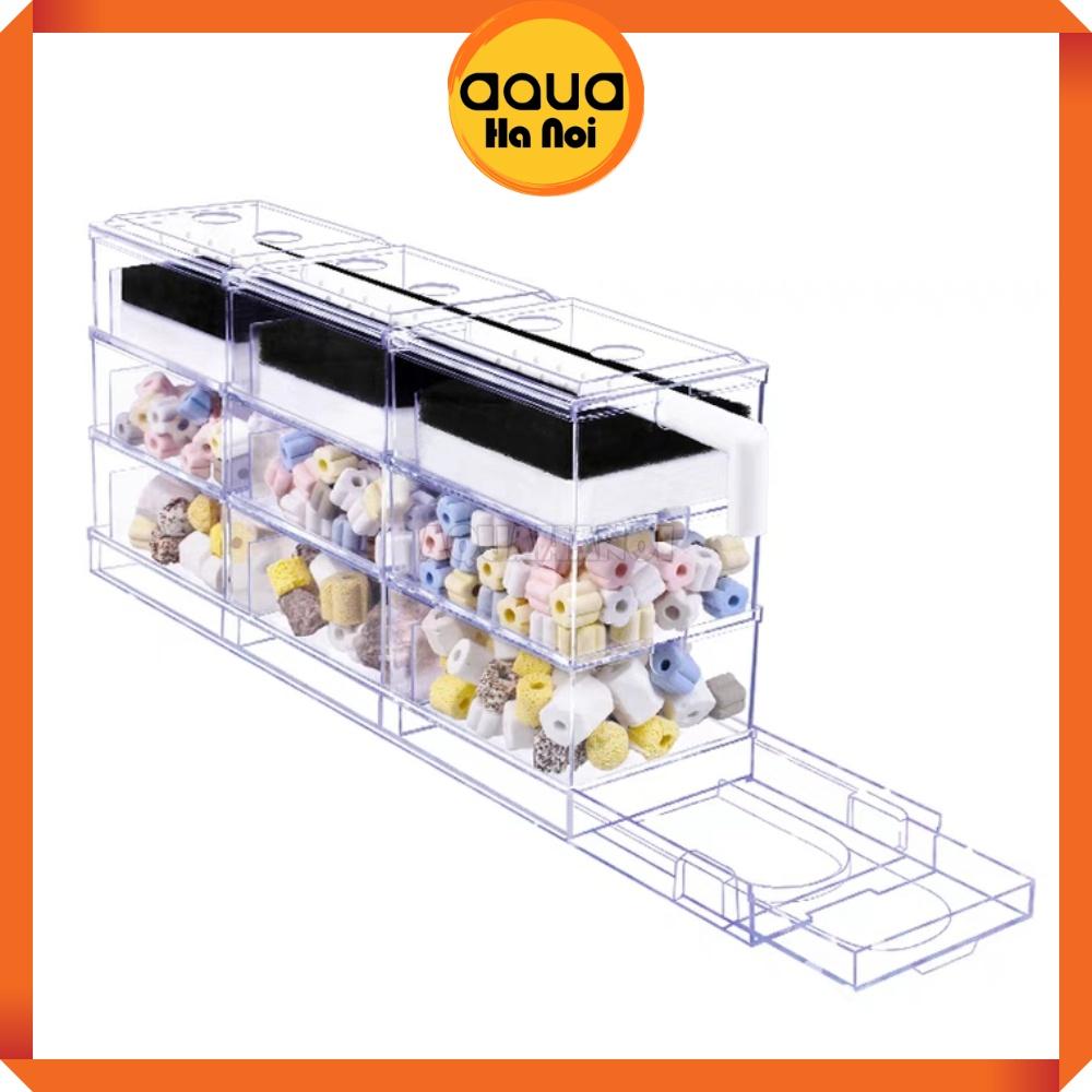 Bộ lọc dàn mưa mica 3 tầng các kích cỡ 30/45/60/90cm - dễ dàng tháo lắp vệ sinh