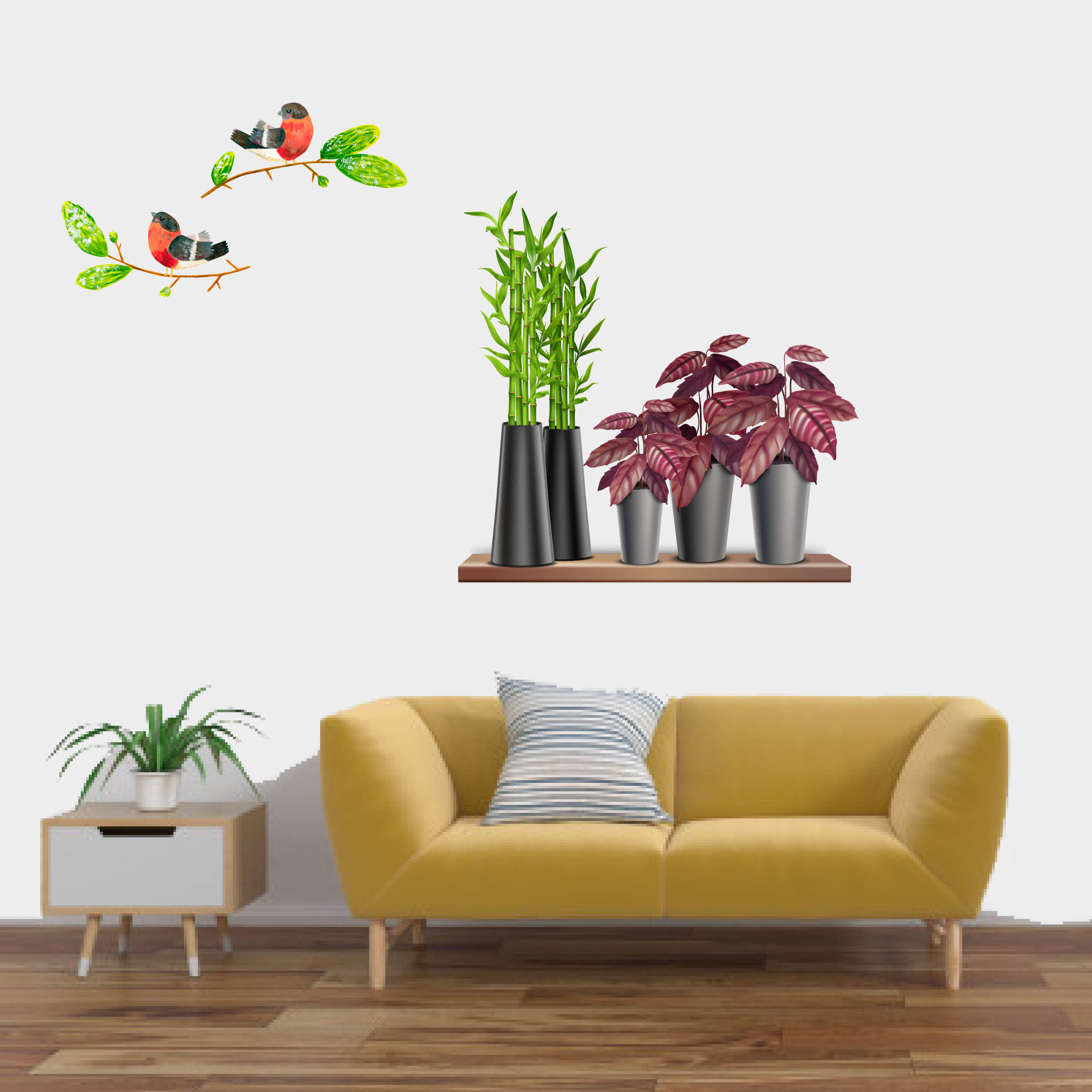 Decal trang trí quán số 47