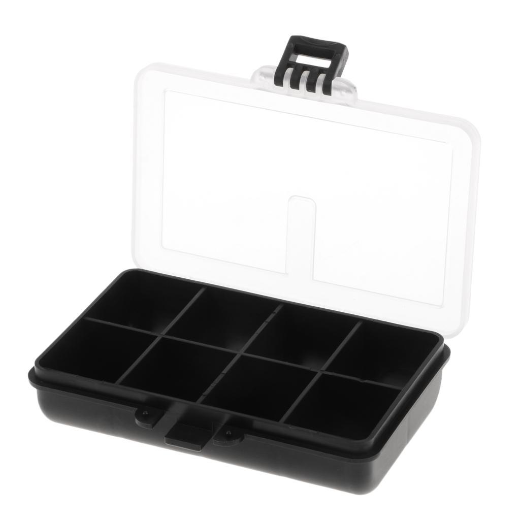 8 Compartment Waterproof Visible Plastic Clear Fishing Lure Bait Hooks Fishing Accessory Storage Box Case