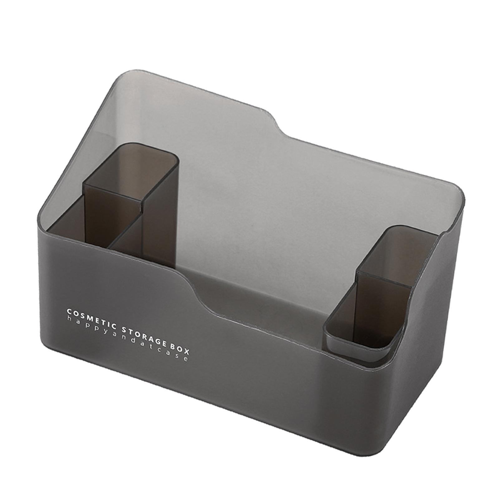 Cosmetics Organizer Makeup Box Jewelry Storage for Perfume Remote Control White