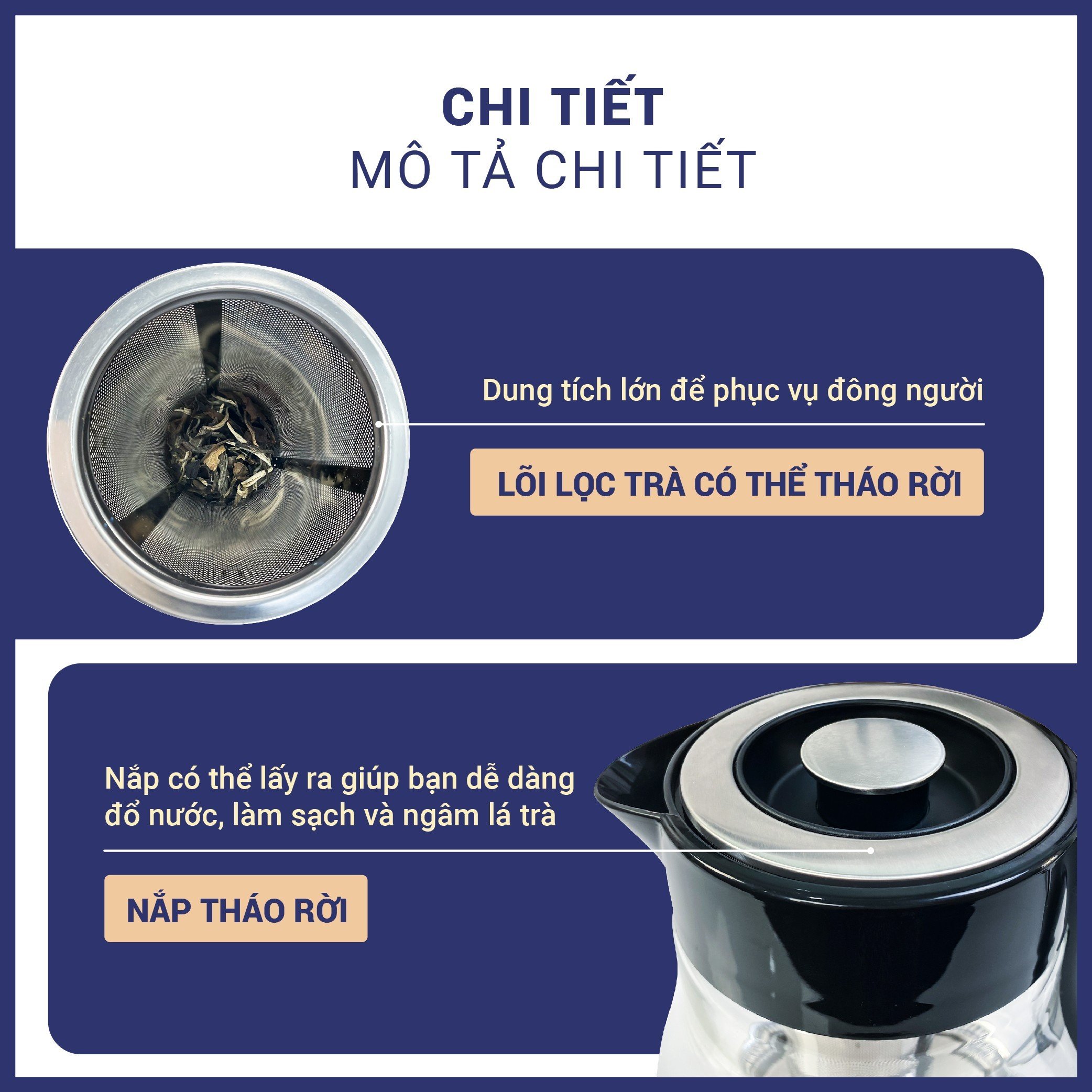 Ấm Siêu Tốc Thủy Tinh Cao Cấp Có Lọc Trà 1.7l DOZZI DZE199 - Thương Hiệu Úc, Hàng Chính Hãng