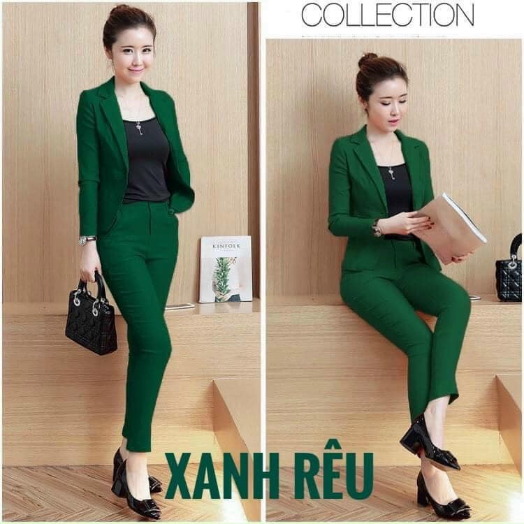 Set Bộ Vest Nữ Kèm Áo Thun