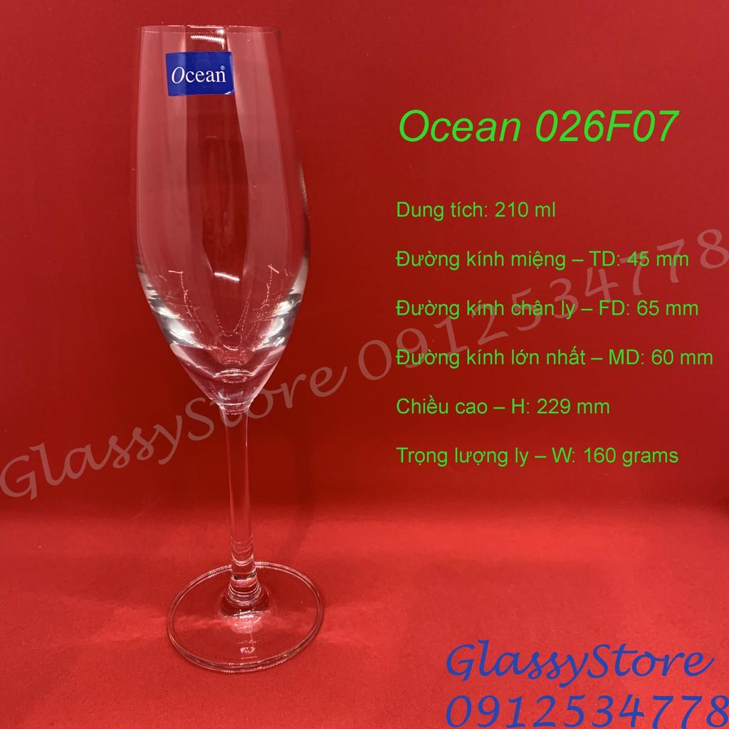 Ly rượu thủy tinh Ocean Champagne Flute Santé 1026F07 - Hàng chính hãng