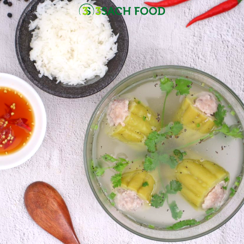 [RTC] Canh khổ qua dồn thịt 3S khay 500gr - Nguyên liệu đã được sơ chế