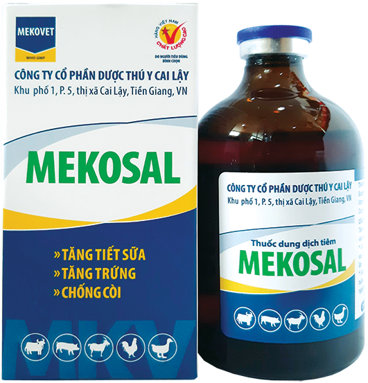 Thuốc dung dịch tiêm MEKOSAL tăng tiết sữa, tăng trứng, chống còi