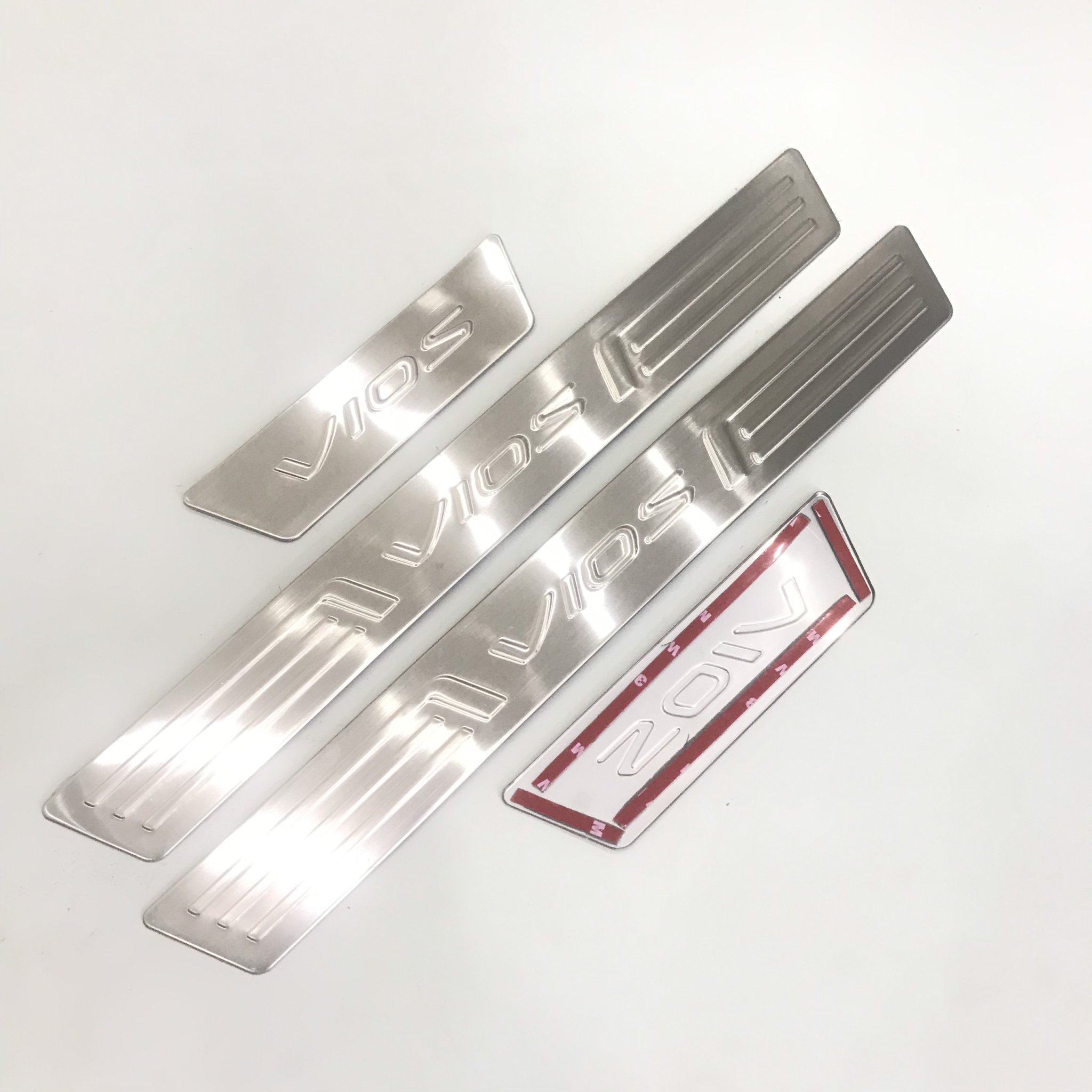 Bộ Ốp bậc cửa, Nẹp bước chân INOX dành cho xe Toyota Vios 2019