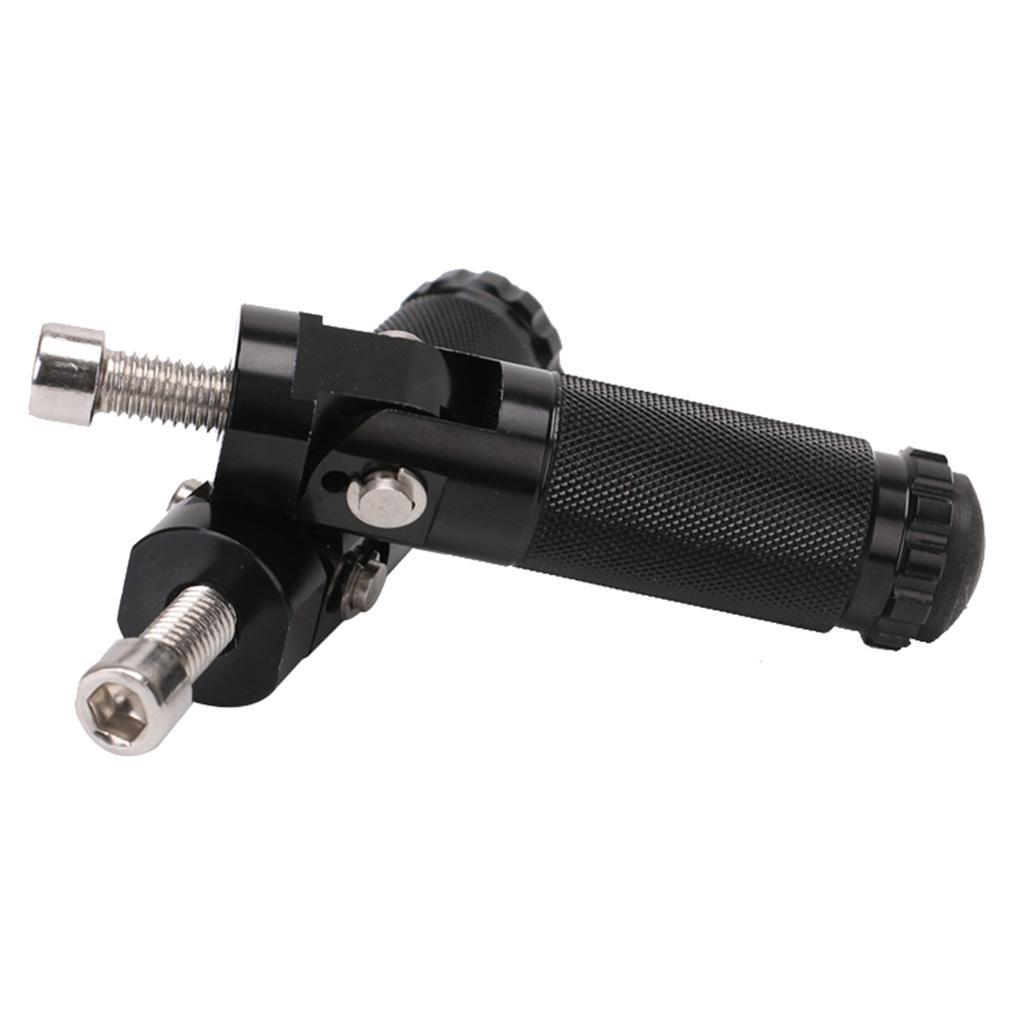 2Pcs Black Aluminum Motorcycle Motocross Foot Pegs Footrest Footpegs