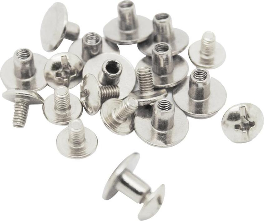 10 Chiếc Thủ Công DIY Phụ Kiện Bạc Chicago Móng Tay Đinh Tán Đinh Nhọn Ví Trang Trí Mới