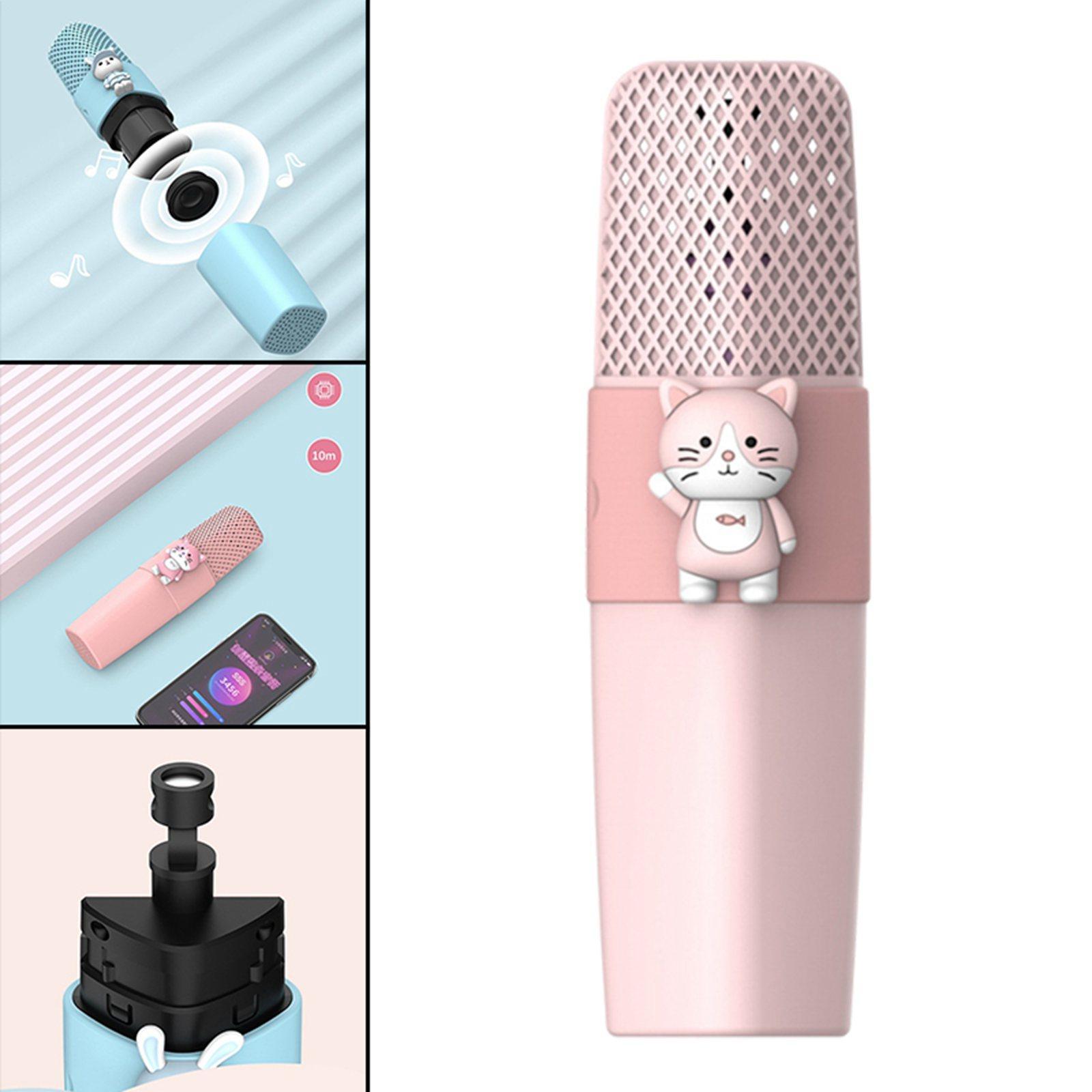 Karaoke Bluetooth 5.0 Microphone Handheld KTV Player for Kids