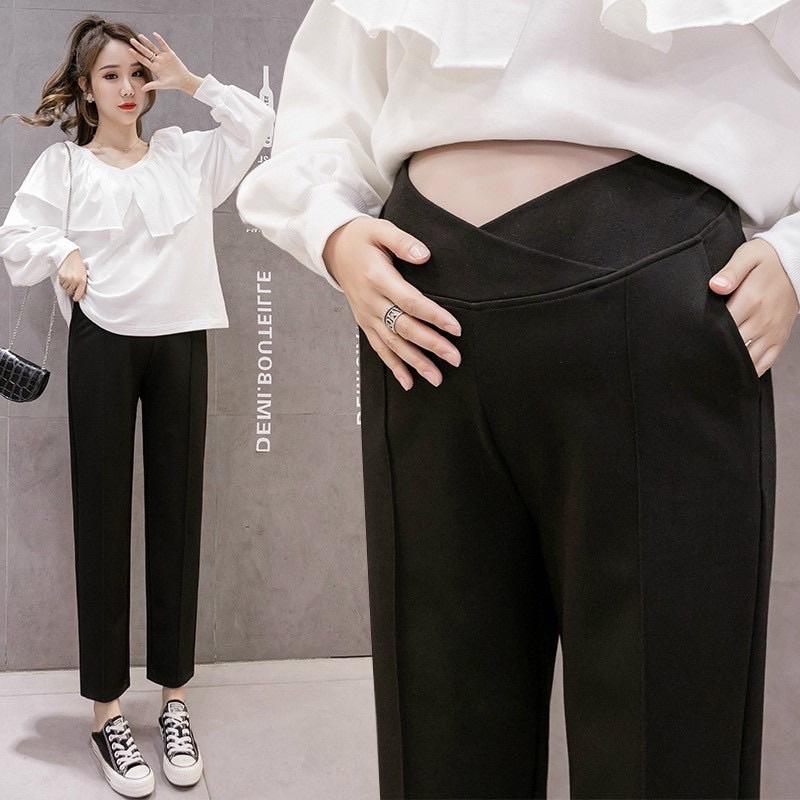 Quần tây bầu cạp chéo công sở