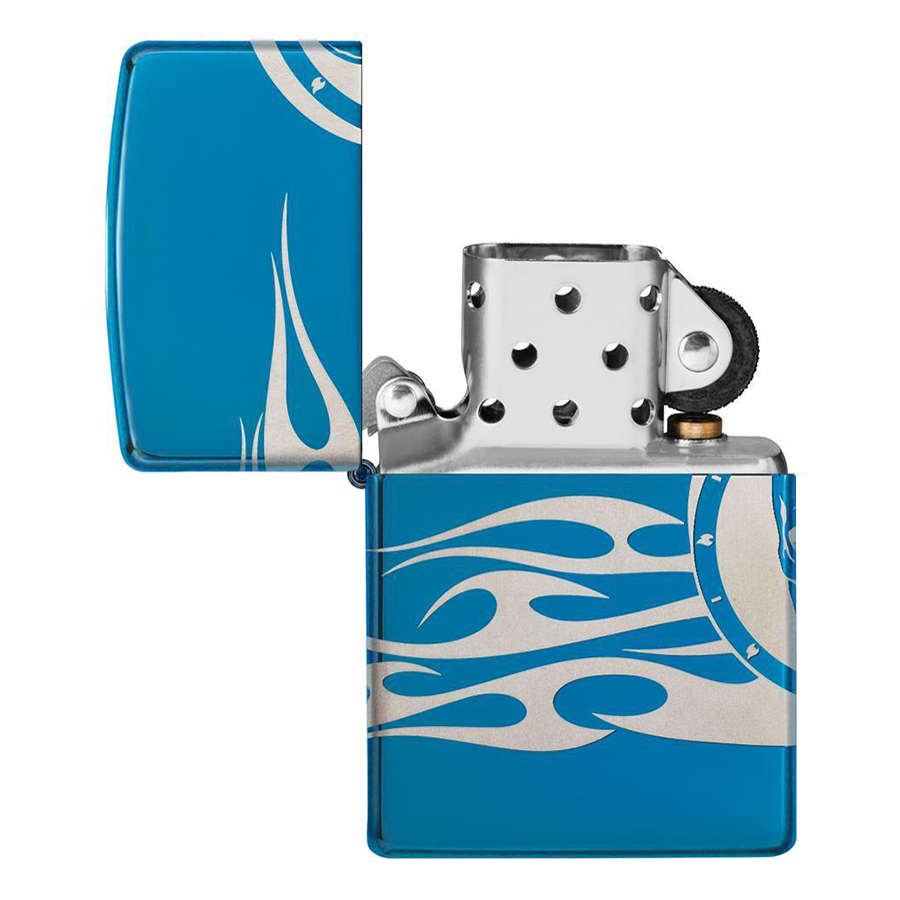 Bật Lửa Zippo 49048 – Zippo Tattoo Design High Polish Blue Laser 360°