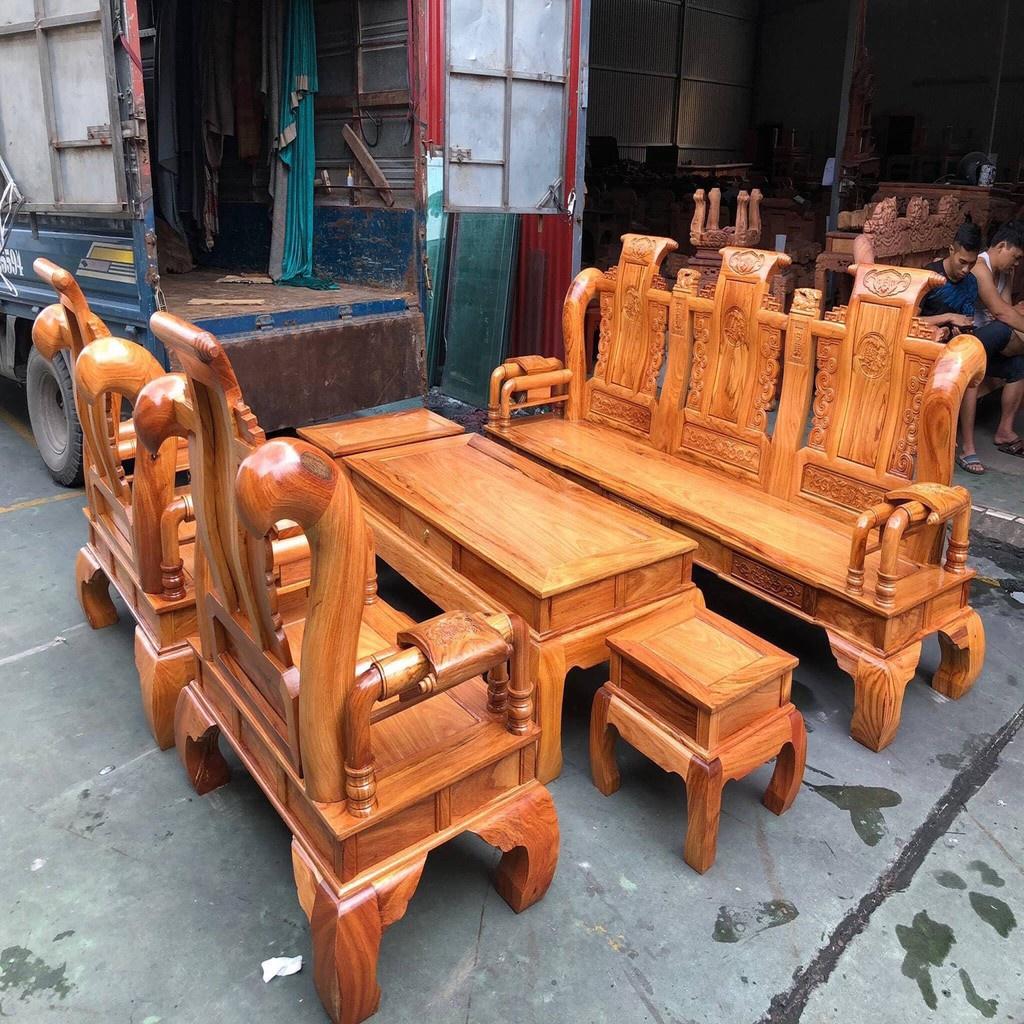 Bộ bàn ghế Tần Thủy Hoàng gỗ Gõ Đỏ