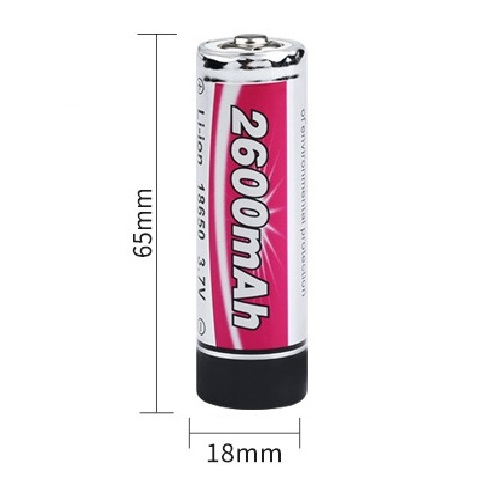 Pin Li-Ion 18650 3.7V Dung lượng 2600mAh hàng cao cấp