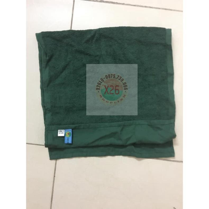 Khăn mặt cotton màu xanh lá cây loại 1