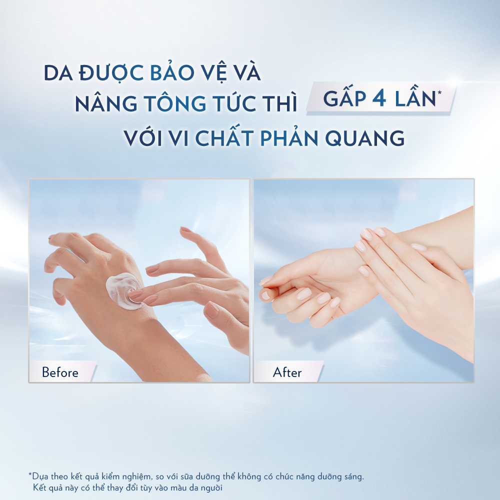 Vaseline Gluta-Hya Dưỡng Thể Nâng Tông Tức Thì Gấp 4 Lần 300ML