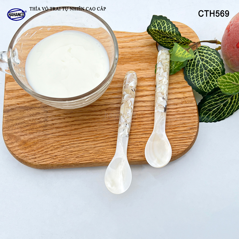 Thìa Cafe Làm Từ Vỏ Trai Cán Ôc Xà Cừ Xuất Nhật Thiết Kế Tinh Tế - HAHANCO - CTH569