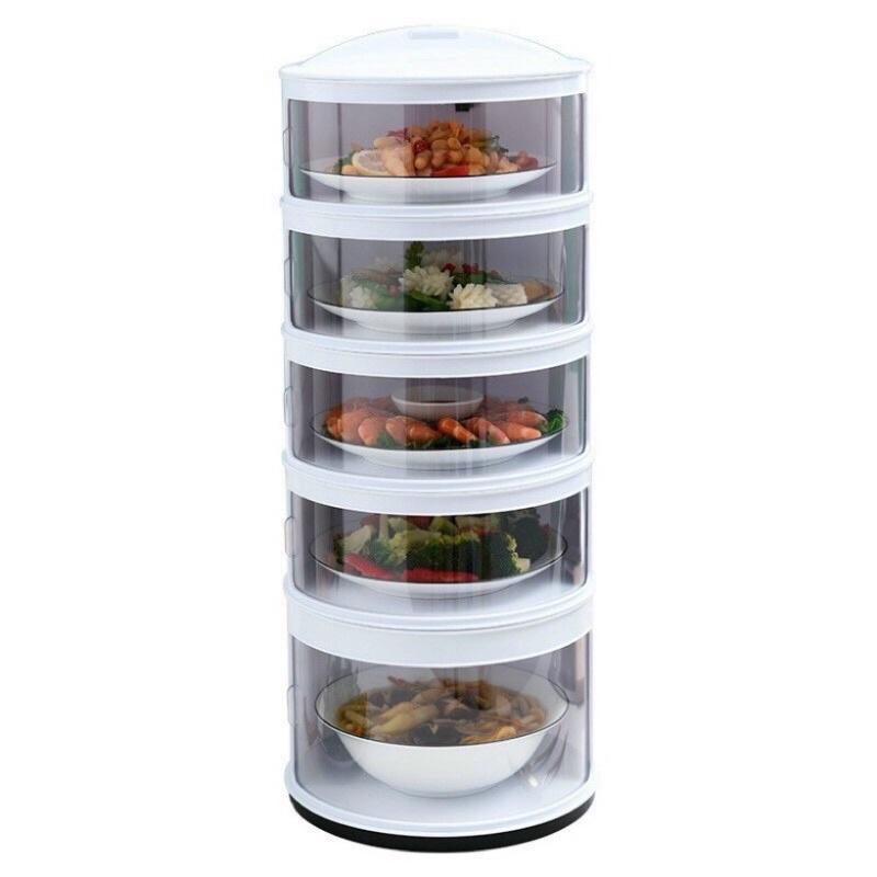 Lồng bàn giữ nhiệt đậy thức ăn tầng mẫu mới - sẵn hàng
