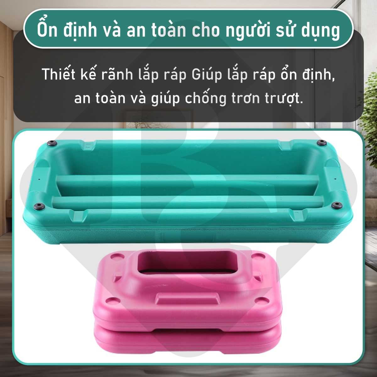 BG Bục dậm nhảy, aerobic, tập gym tại nhà AEROBIC STEP 72cm  giảmcân hiệu quả có thể điều chỉnh độ cao tập thể dục