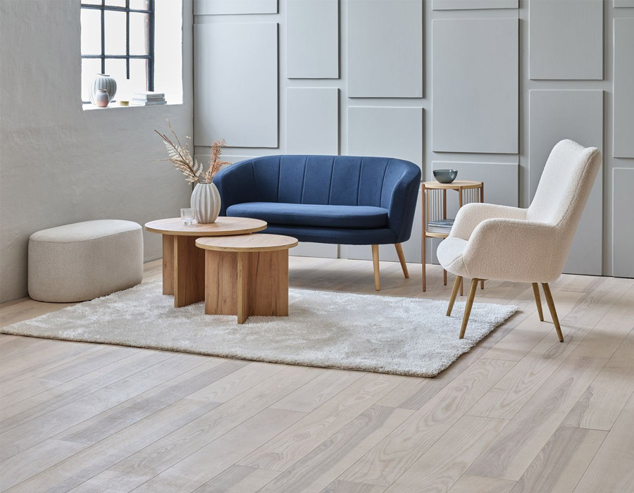Sofa 3 chỗ | JYSK Gistrup | vải polyester | xanh đậm | R198xS78xC76cm