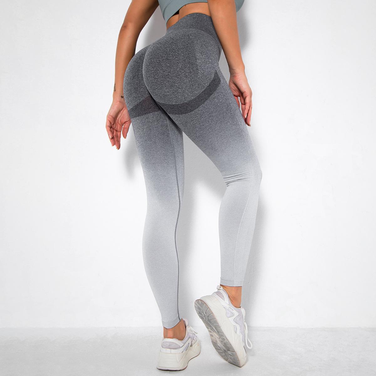 Áo Tập Yoga Thể Thao Chạy Bộ Thể Thao Co Giãn Nâng Thể Dục Quần Legging Liền Mạch Thể Thao Tập Gym Thun Quần Sóc