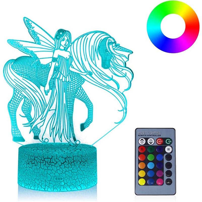 Đèn Ngủ Hình Kỳ Lân 3d Cho Bé