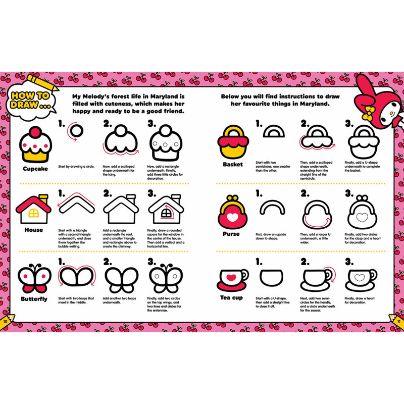 Sách Hello Kitty And Friends - How To Draw