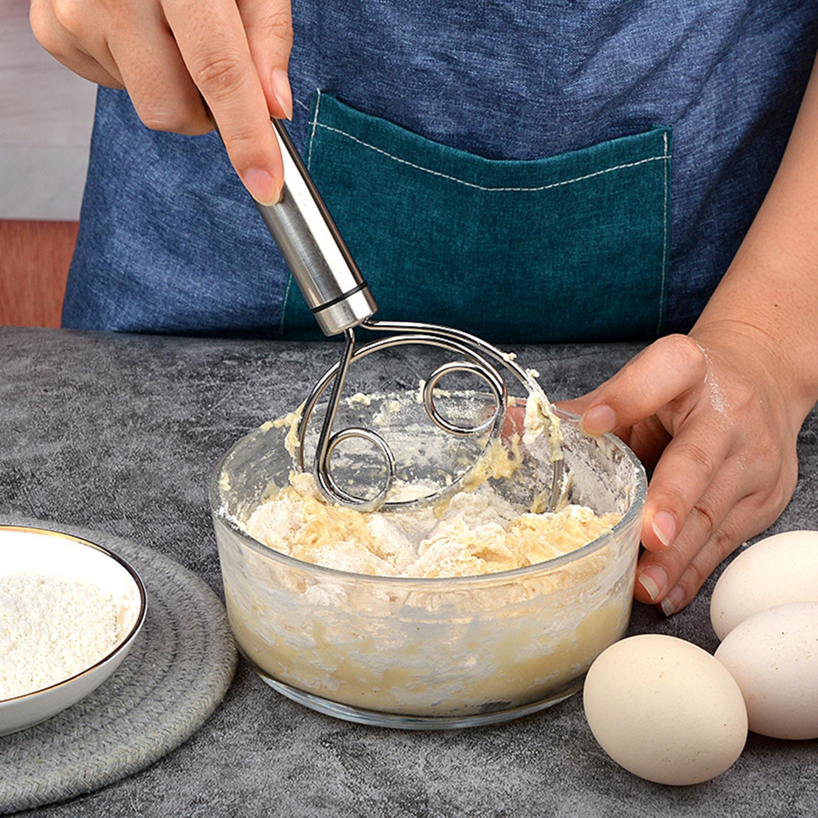 Hand Danish Whisk Kitchen Baking Tools Bread Mixer for Biscuits Dessert Cake