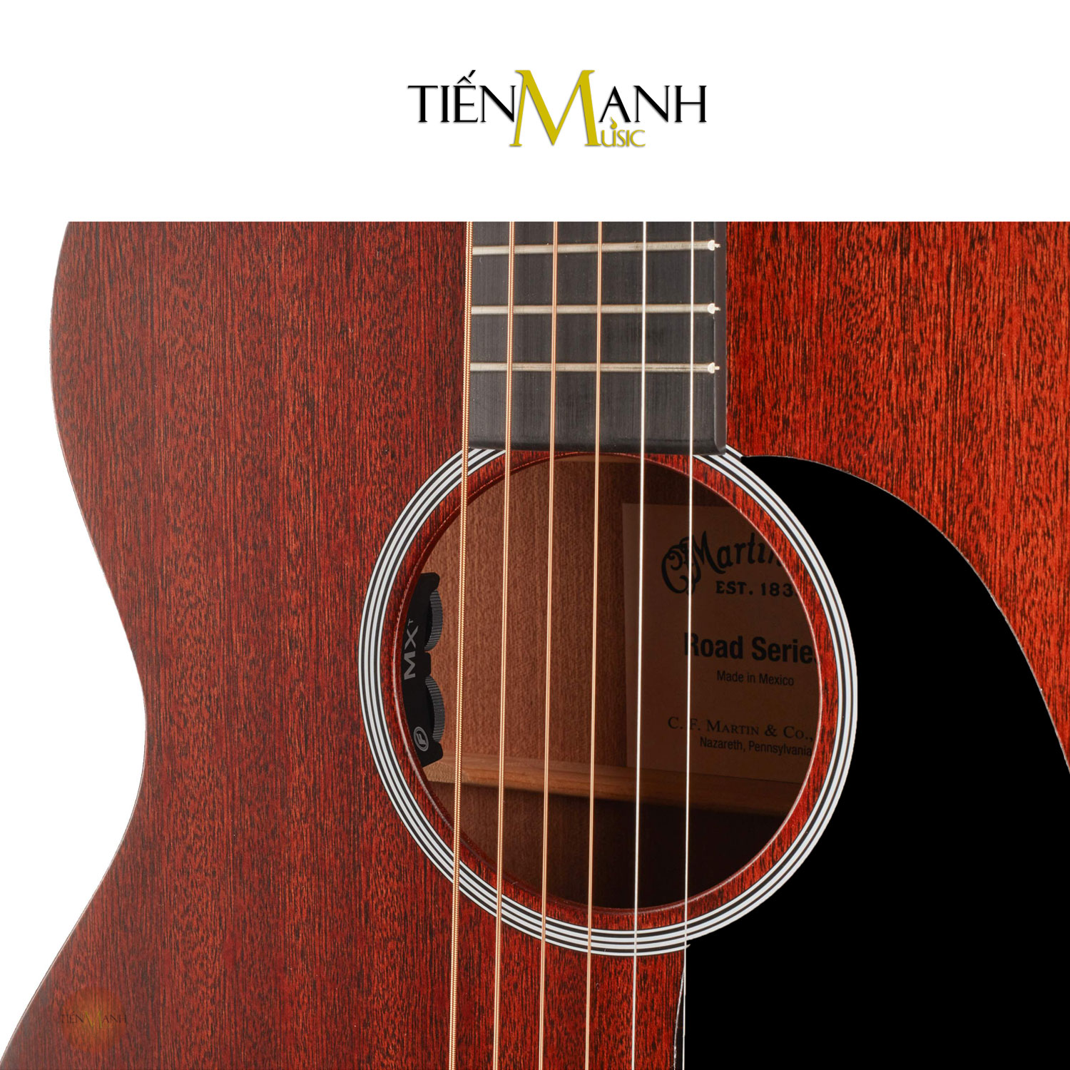 [Có EQ] Đàn Guitar Acoustic Martin 000-10E Gỗ Sapele Road Series 000 10E Hàng Chính Hãng - Kèm Bao Đựng, Móng Gẩy DreamMaker 00010E