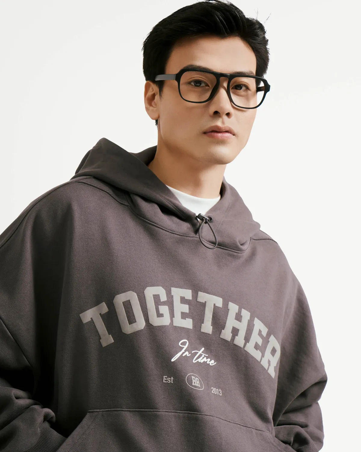 Áo hoodie nam vải nỉ Form Boxy - ROUTINE 10F25HOD001