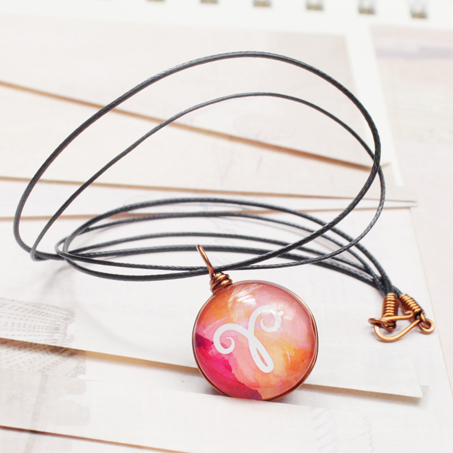 Dây chuyền 12 cung hoàng đạo Zodiac màu sắc tươi sáng 06647-DC006