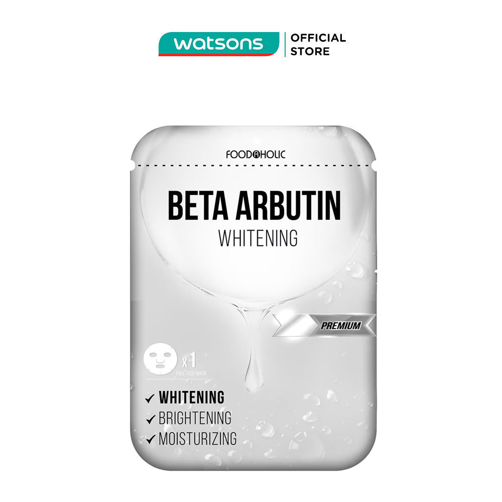 Mặt Nạ Foodaholic Dưỡng Trắng Làm Đều Màu Da Beta Arbutin Whitening Mask 23ml