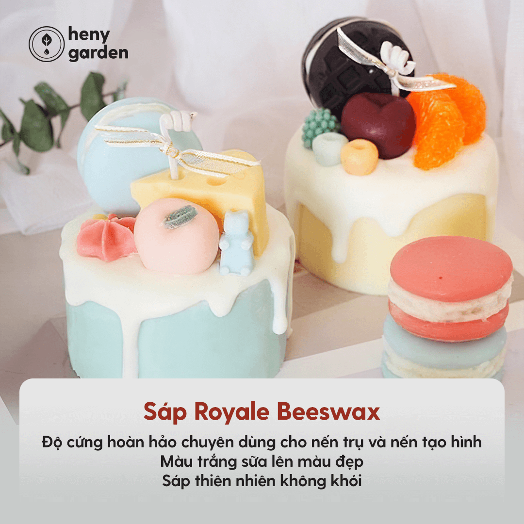 Sáp Ong Làm Nến Heny Garden – Nguyên Liệu Làm Nến Thơm Handmade, Tặng Kèm Mẫu Thử Tinh Dầu Với Mỗi Đơn Hàng