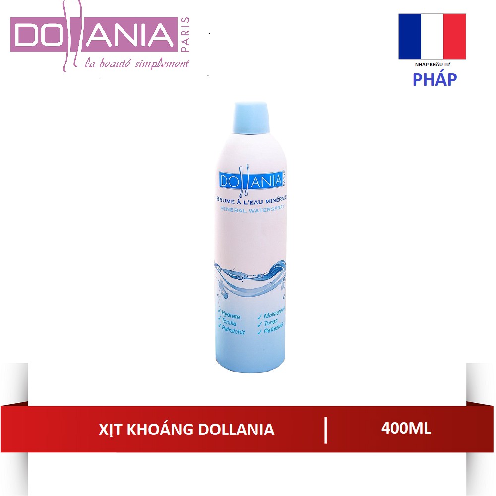 Xịt khoáng dưỡng ẩm mềm da Mineral Waterspray DOLLANIA 400ml